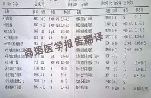 专业的医学报告翻译公司